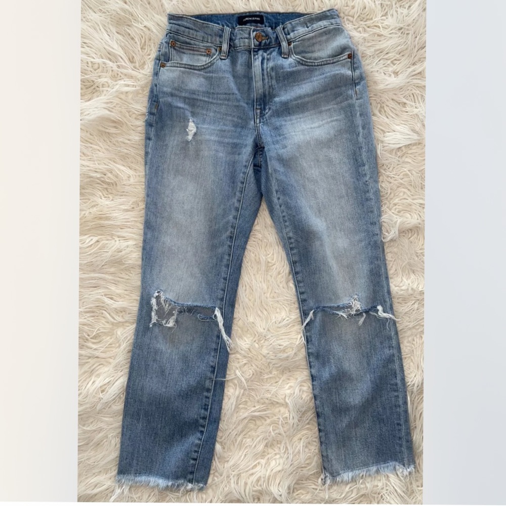 J. Crew Raw Hem Slim Broken-In Boyfriend Jeans 24